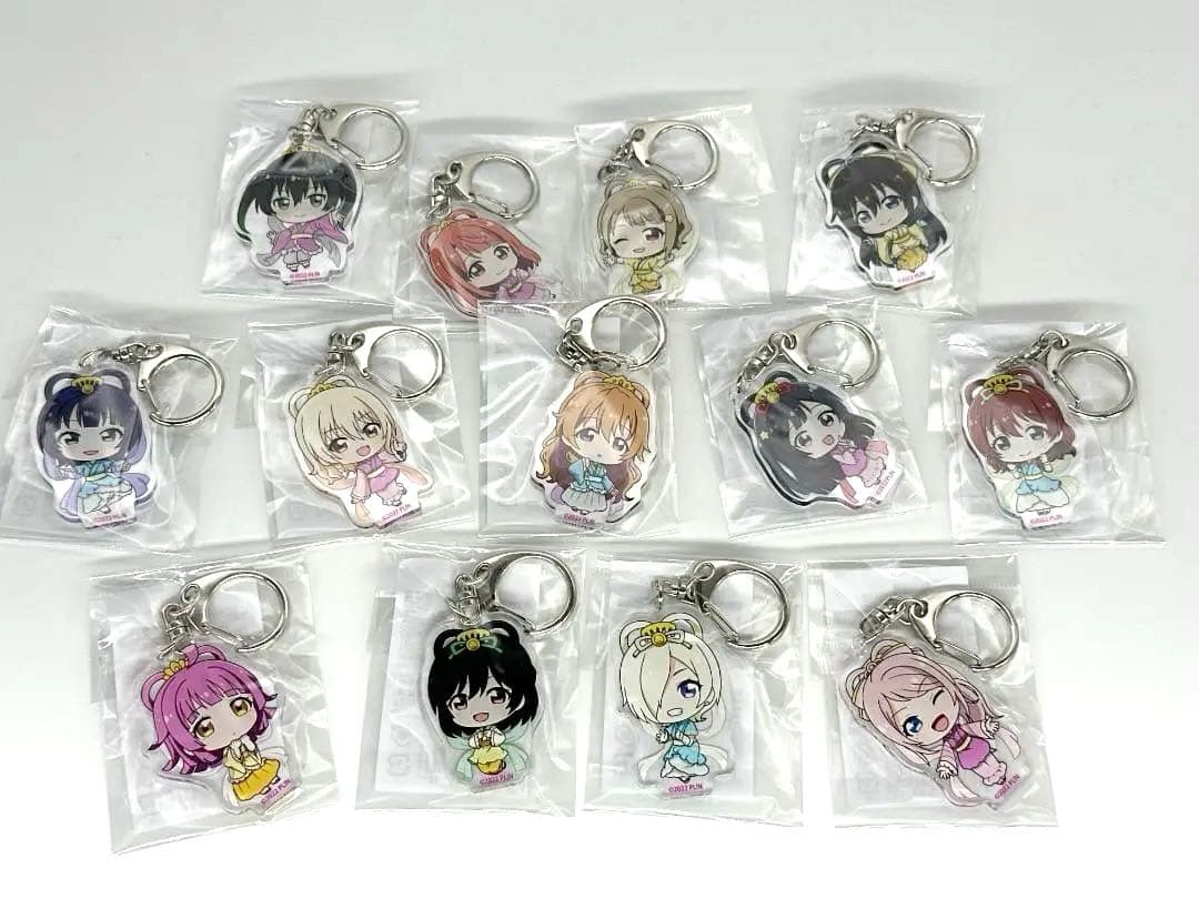 ラブライブ！虹ヶ咲 アクリルキーホルダー 天女デフォルメ 13種セット