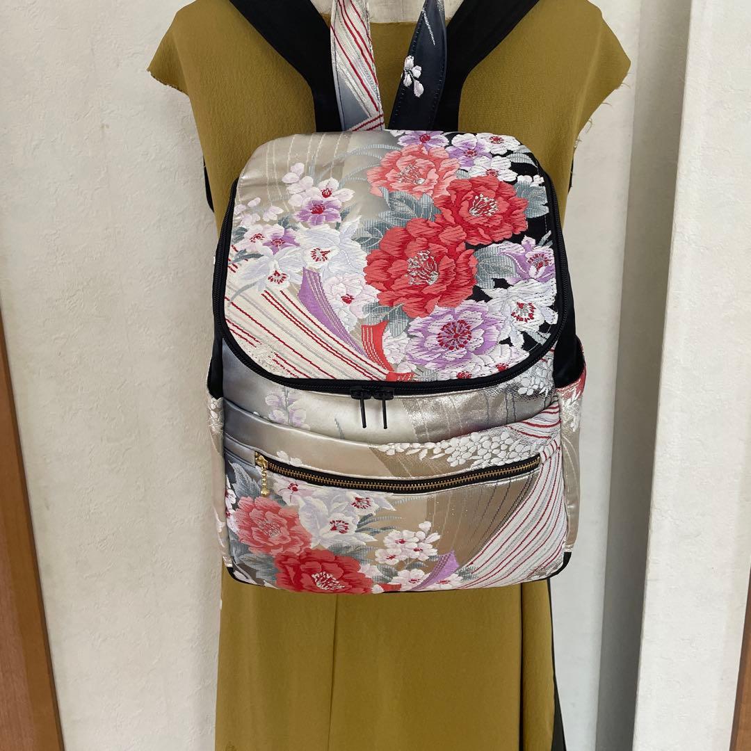 帯リメイクリュック 6-86