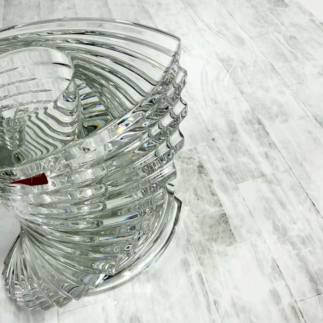 ☆希少極美品 バカラ クリスタル ツイスト S 高さ18cm 高級フラワーベース