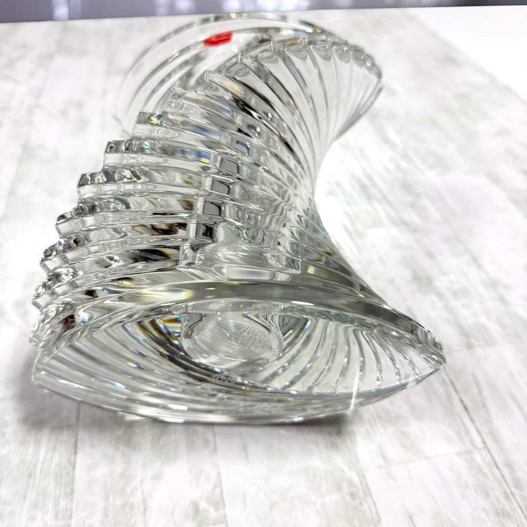 ☆希少極美品 バカラ クリスタル ツイスト S 高さ18cm 高級フラワーベース