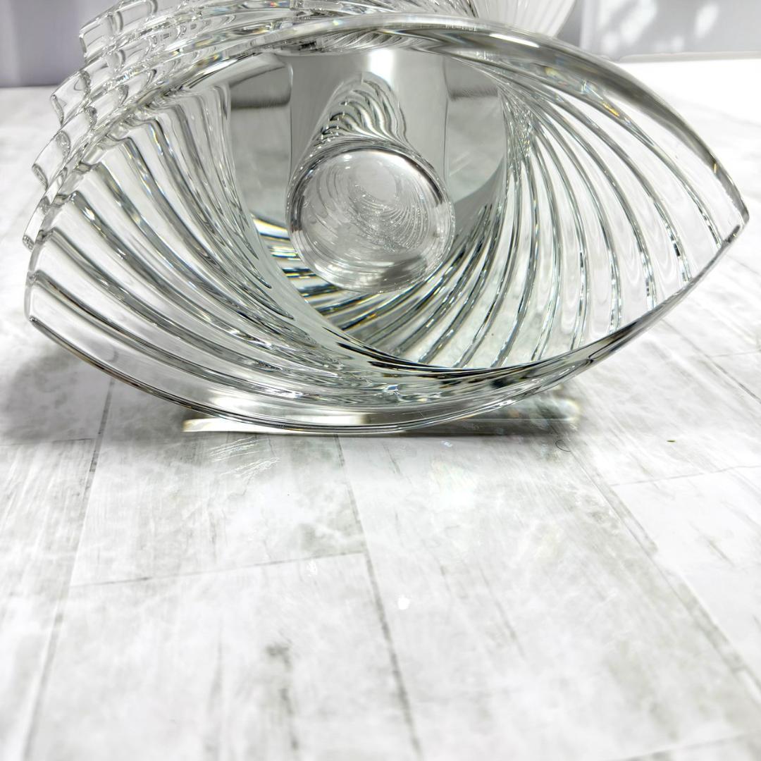 ☆希少極美品 バカラ クリスタル ツイスト S 高さ18cm 高級フラワーベース