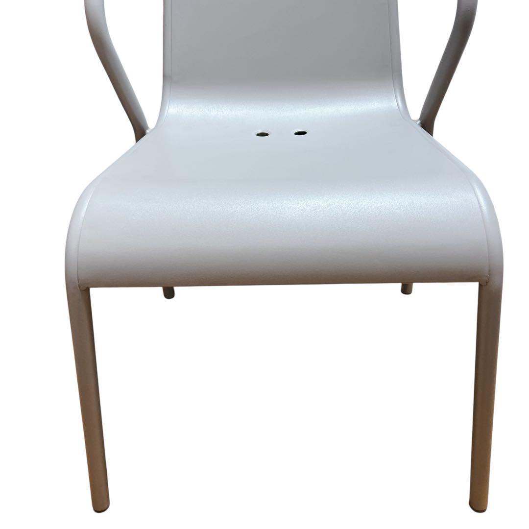 【希少】②IKEA TUNHOLMEN ガーデンチェア 2脚グレー スタッキング