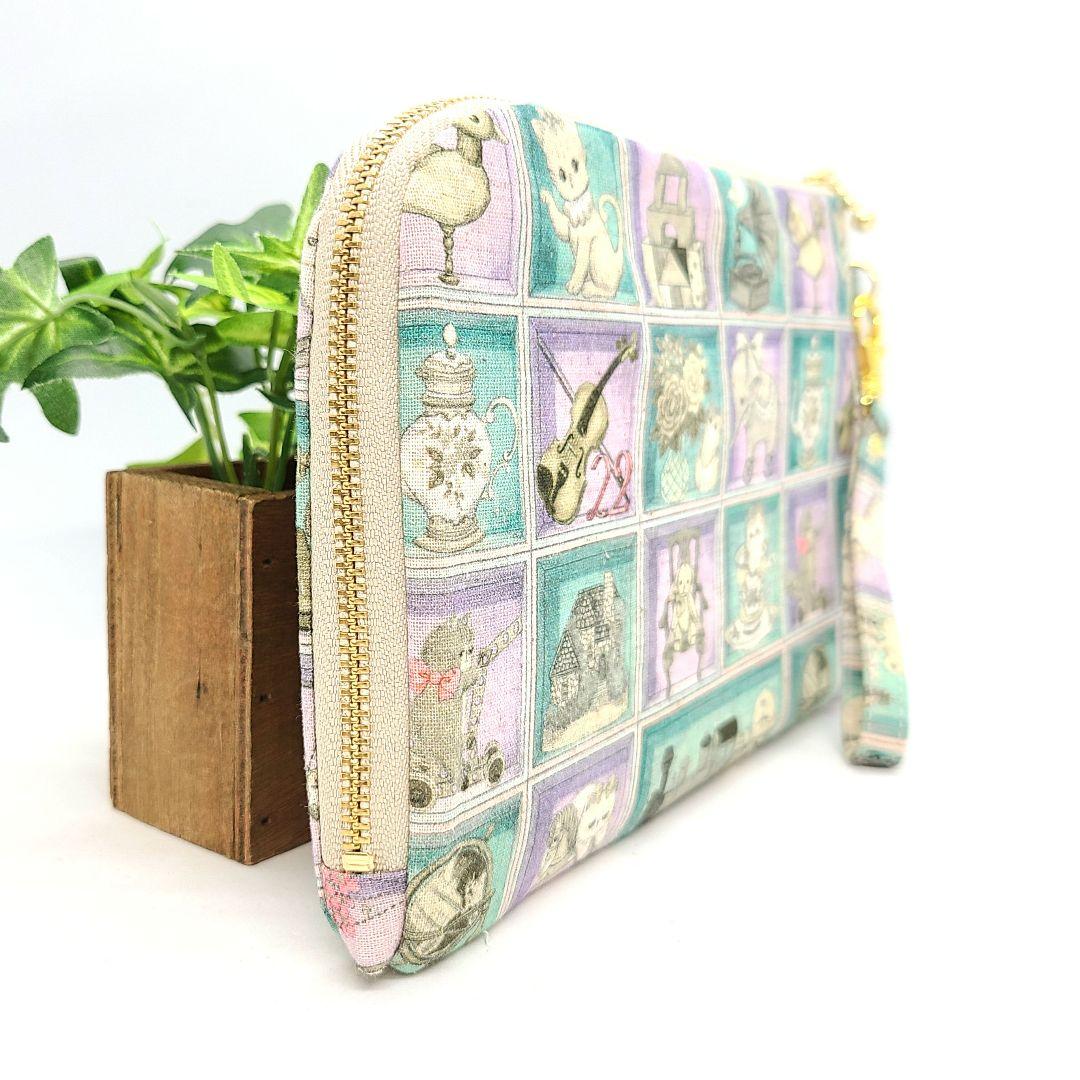 ひめ◎Handmade L字型ファスナーポーチ❣️◎3点セット
