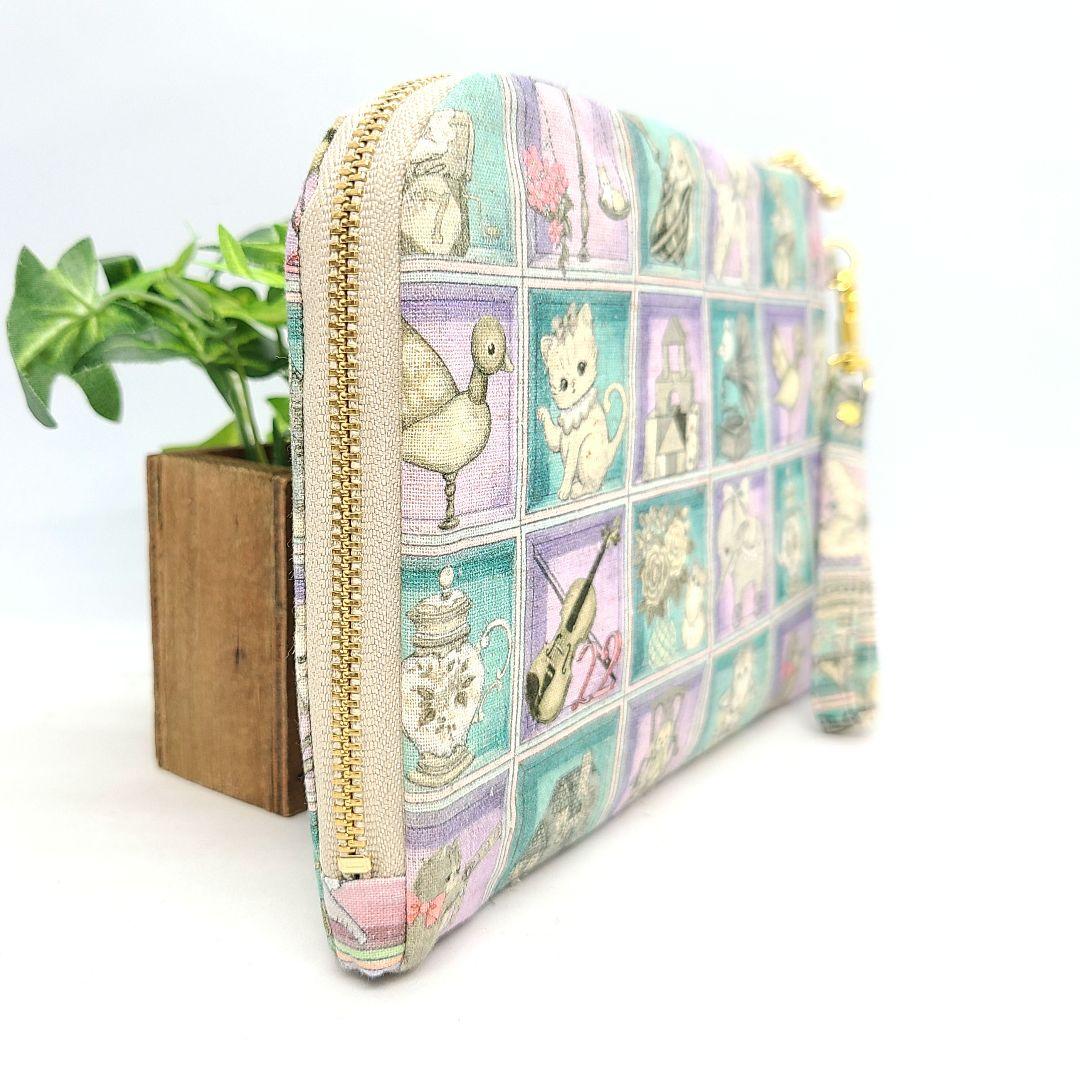 ひめ◎Handmade L字型ファスナーポーチ❣️◎3点セット