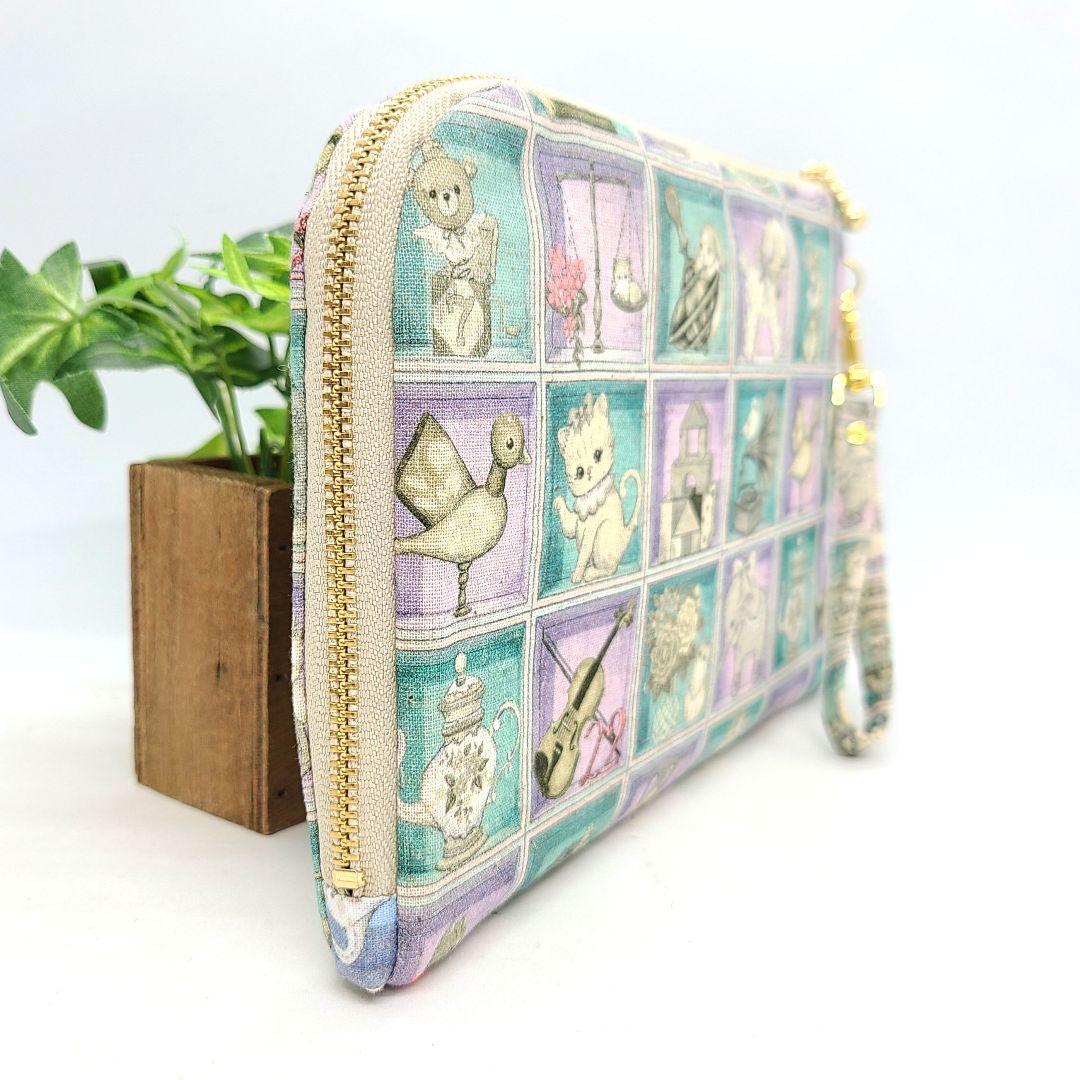 ひめ◎Handmade L字型ファスナーポーチ❣️◎3点セット