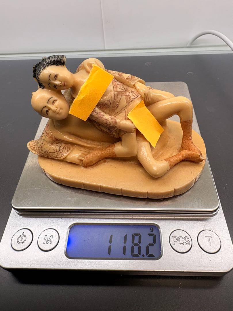 春画　置物　練り物　樹脂　子宝　お守り　骨董　昭和レトロ