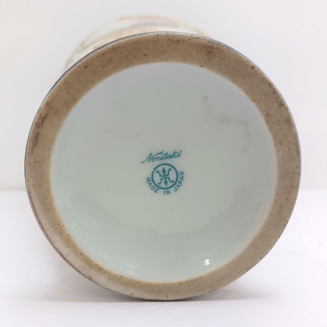 Y3036-3 オールドノリタケ マルキ印 風景文花瓶 輸出向け　L