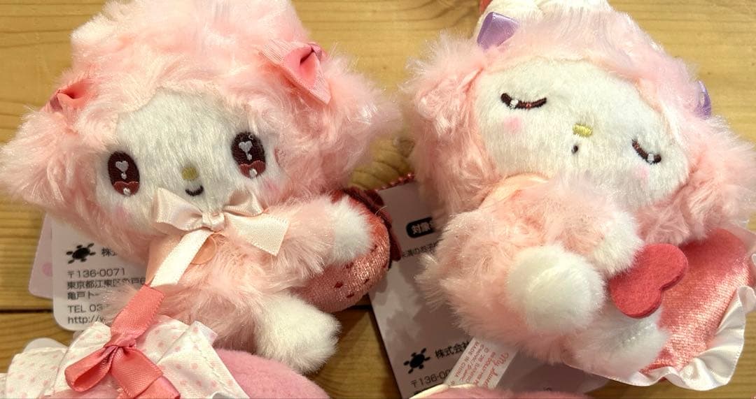 マイメロディ& マイスウィートピアノ×ドーリーミックス　マスコット　ぬいぐるみ