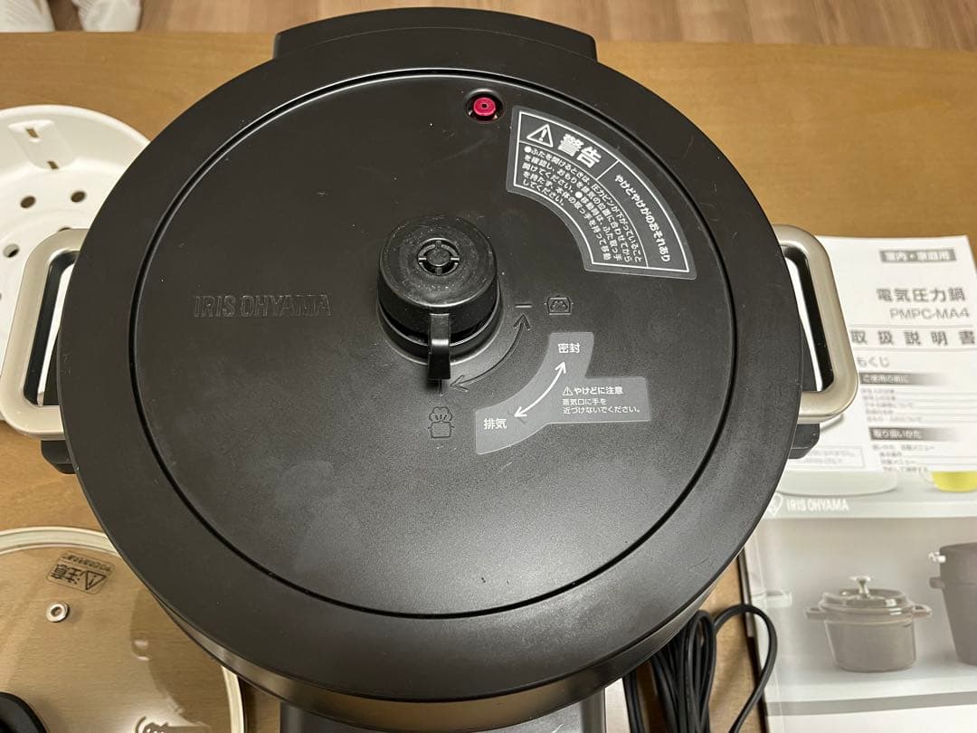 アイリスオーヤマ 電気圧力鍋 PMPC-MA4-B 4L 付属品付き