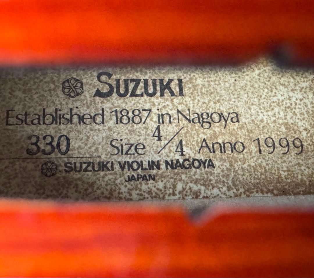【調整品】スズキ バイオリン SUZUKI No.330 4/4 1999年製