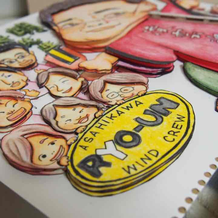 飛び出す似顔絵☺︎