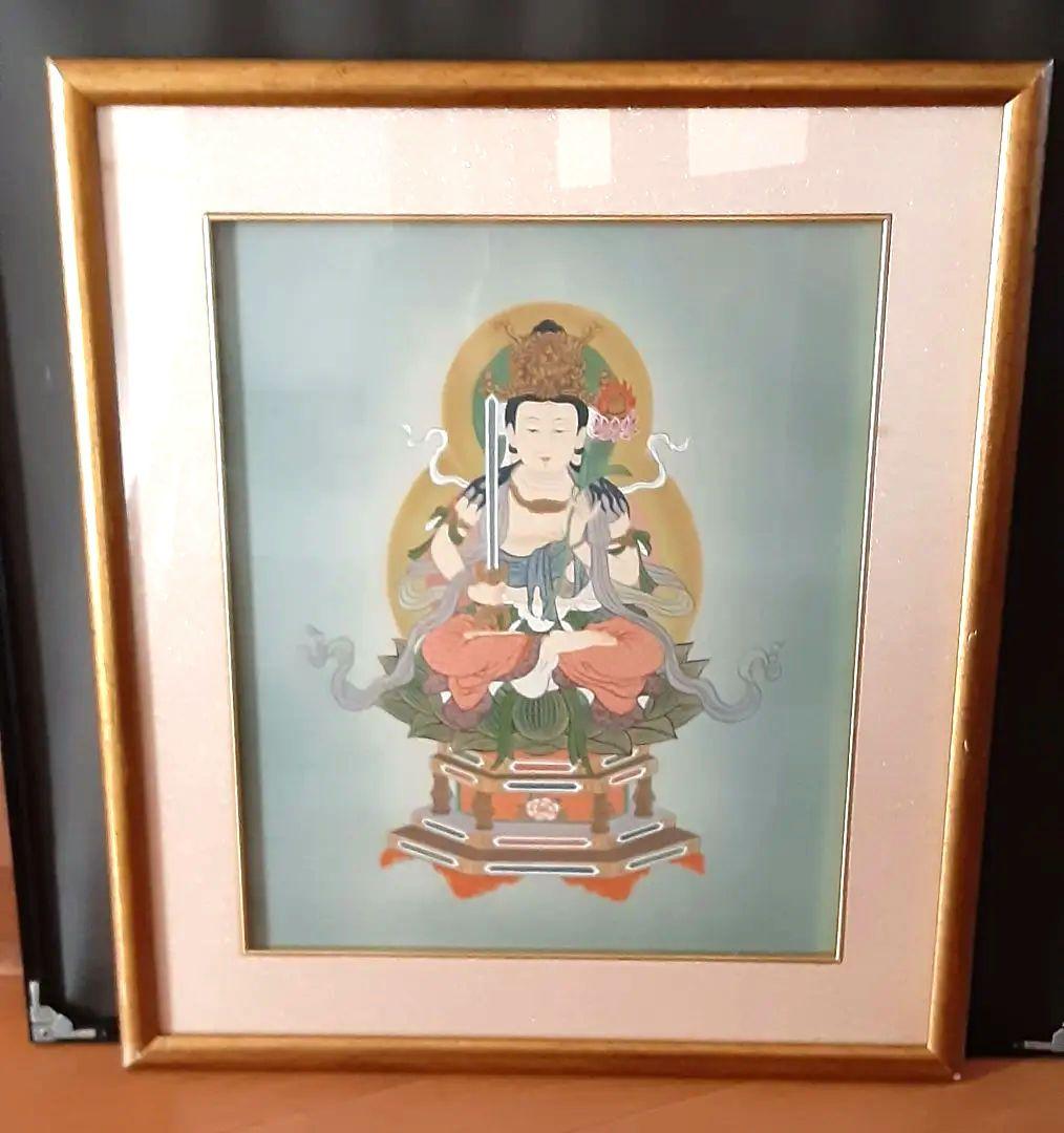 絵画　仏画　絹本着色　虚空蔵菩薩　今井白洞 S