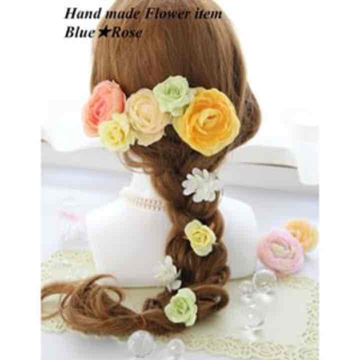 メルカリ最安値♡ラプンツェル風 オーダーメイド 花ピン