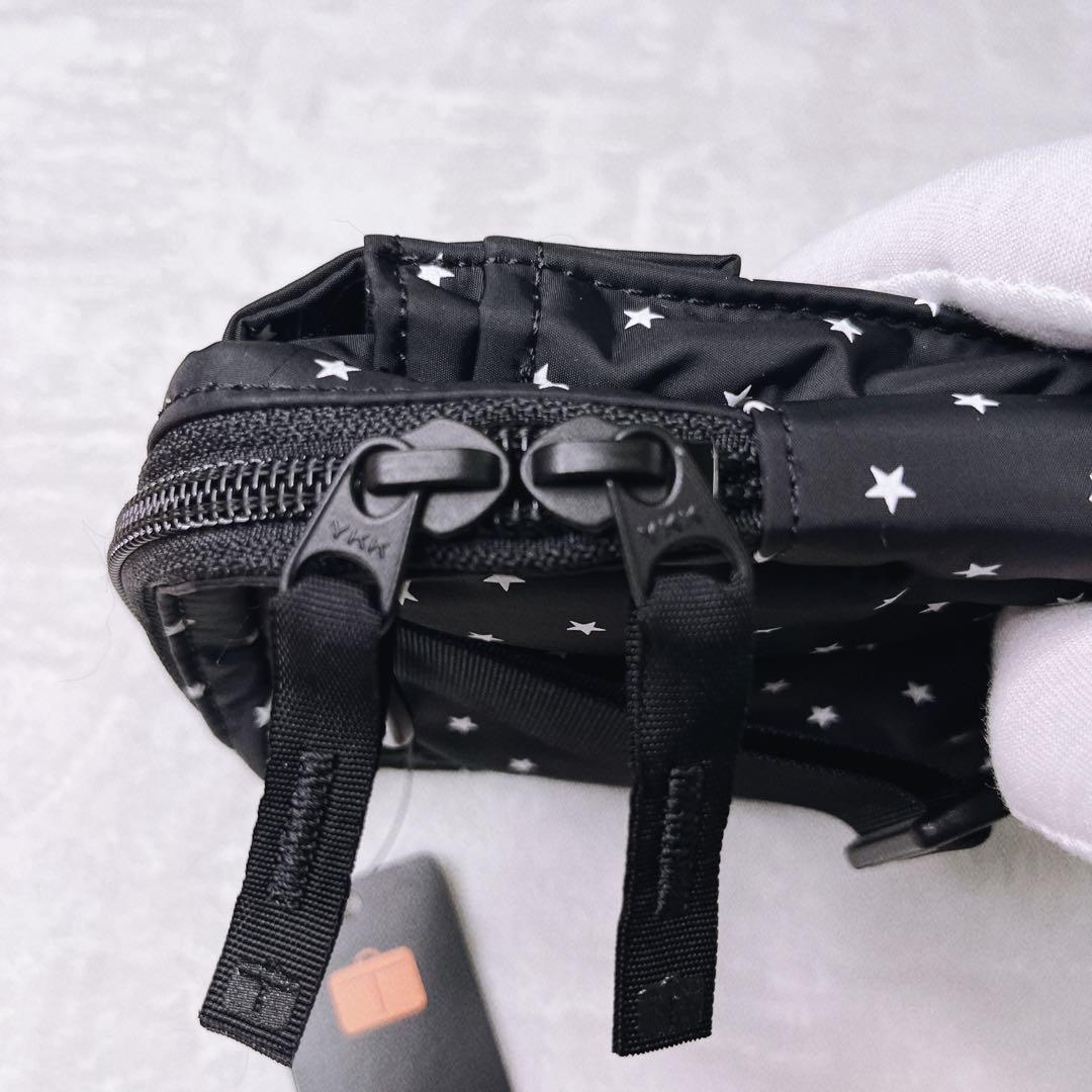 (極美品) HEAD PORTER スター柄　ショルダーバッグ　カメラ収納ポーチ