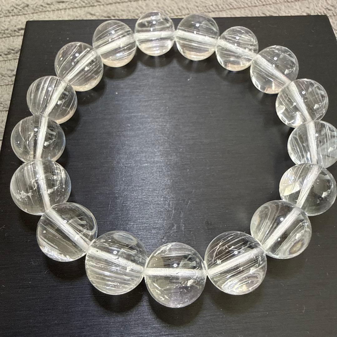 ホワイトニードルトパーズ 12,5mm 17cm