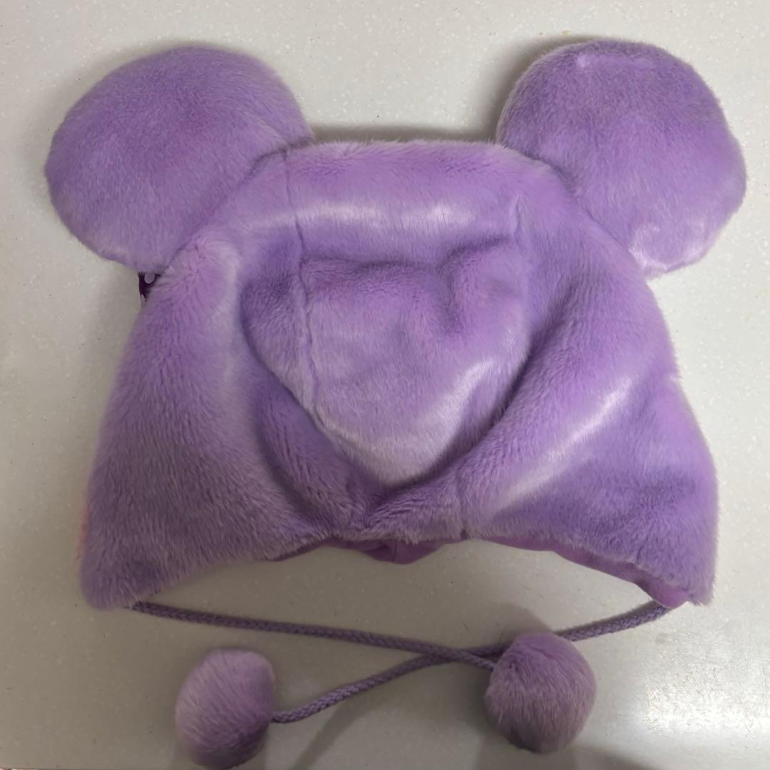 ディズニー　ファンキャップ　ミニー　紫