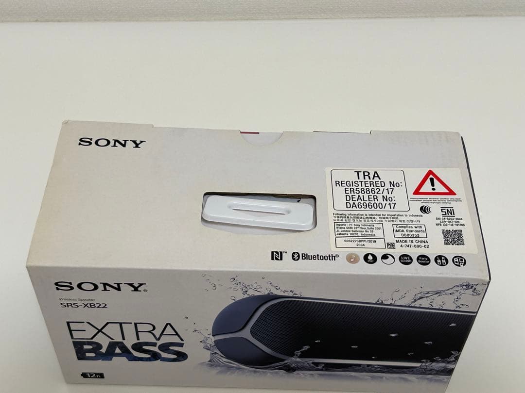 SONY SRS-XB22 EXTRA BASS ワイヤレススピーカー