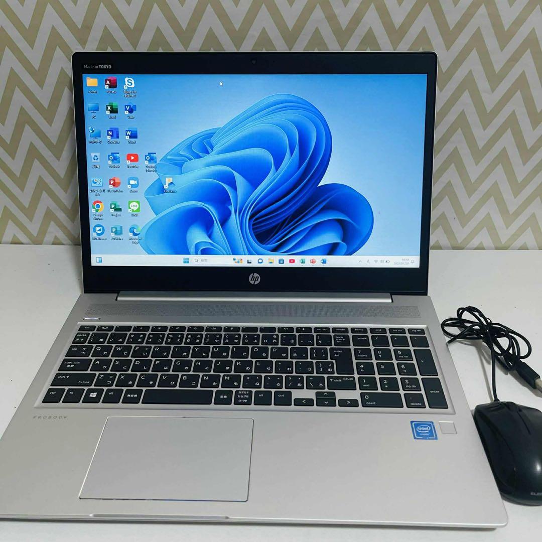 T20 HPノートパソコン WEBカメラSSD高速Windows11オフィス付き