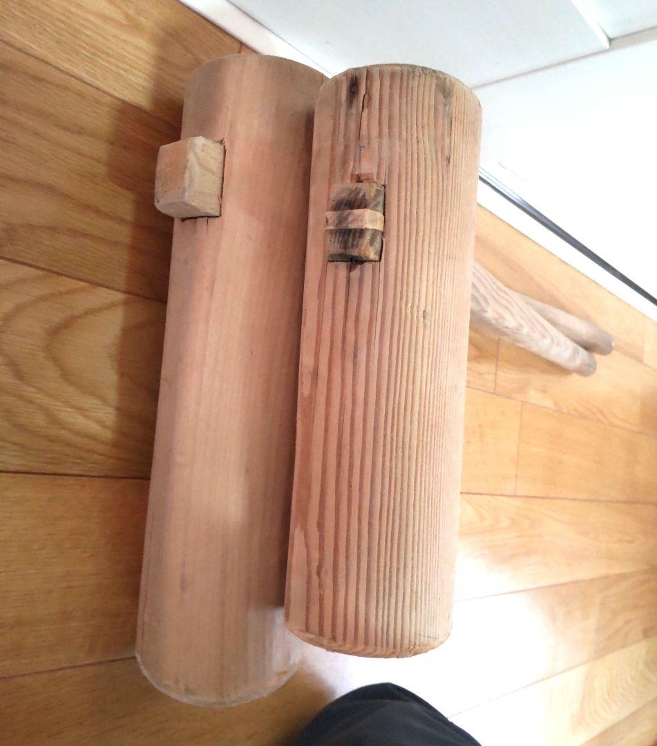 杵 2本 木製