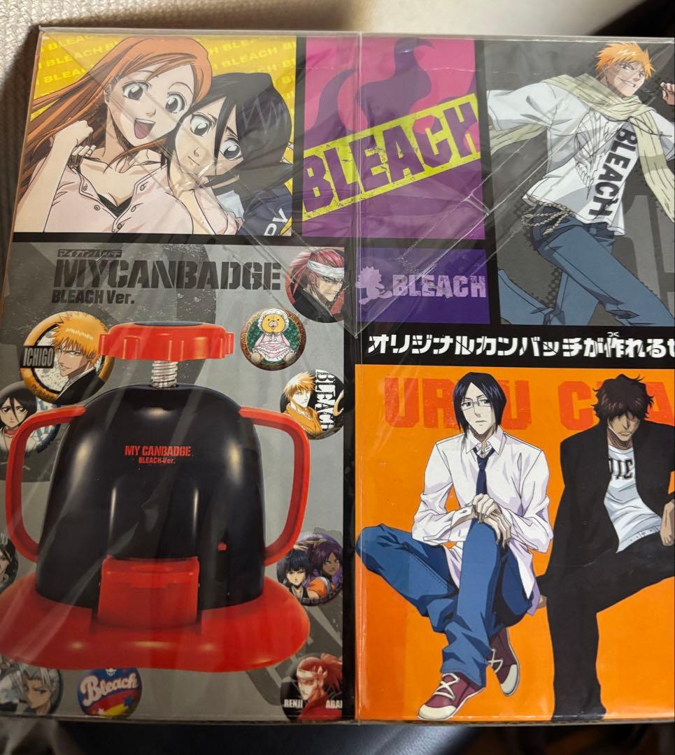 BLEACH デコ道 マイシールメーカー 缶バッジ黒崎一護 日番谷 市丸ギン