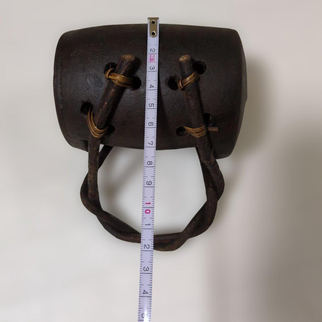 陶器製　木製ハンドル付き　花器セット