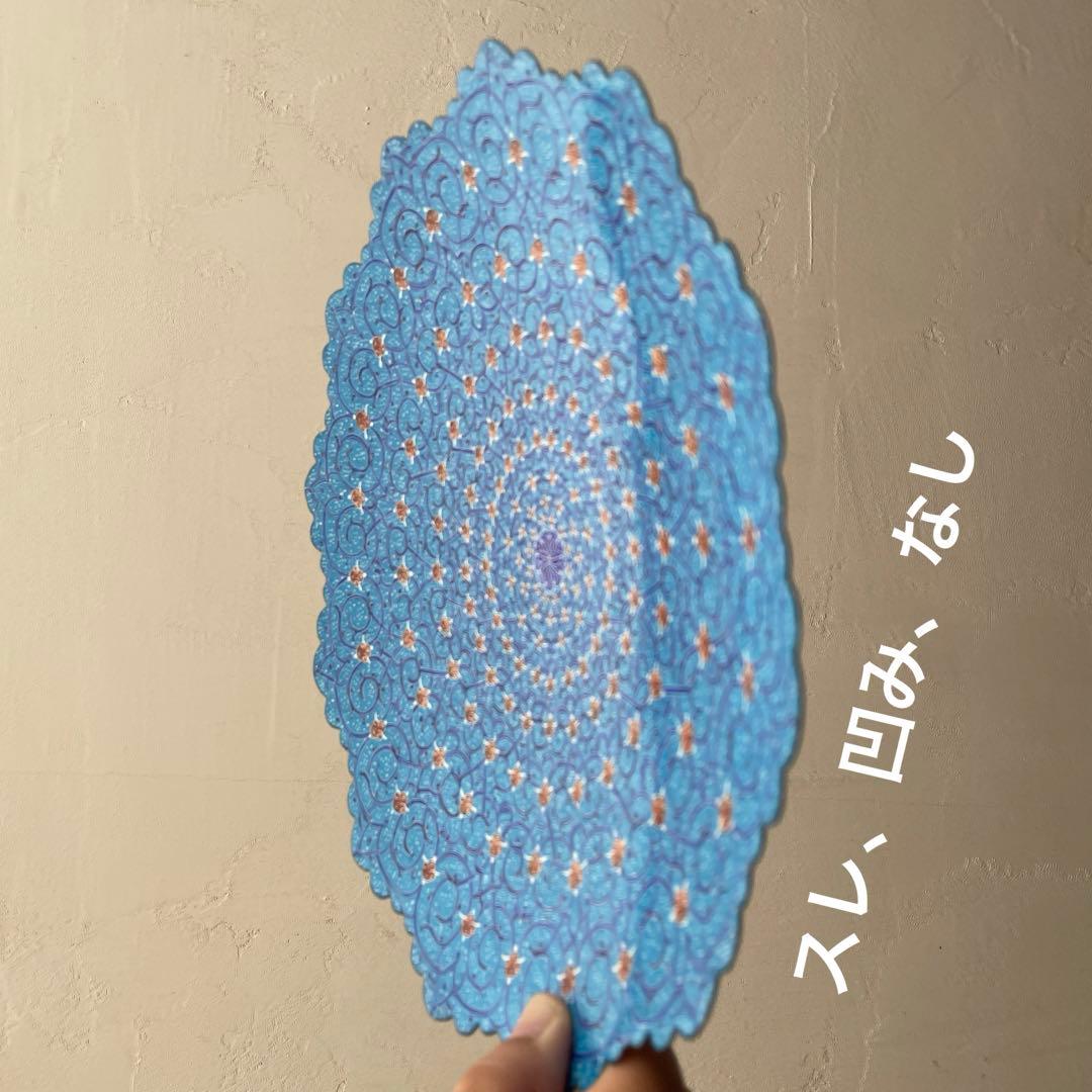 イラン　細密画　ミーナカーリー　ブルー　大皿　飾り皿　ハンドペイント　手描き