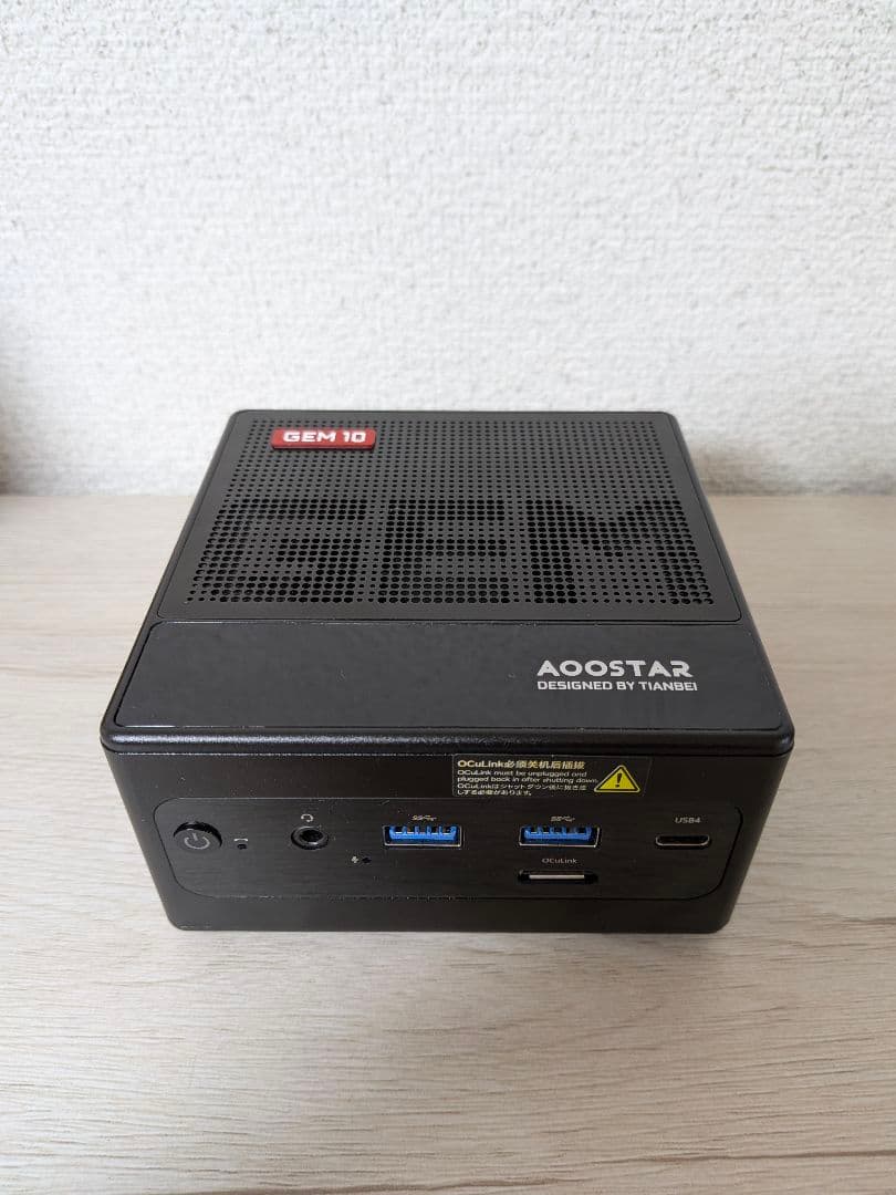 ミニPC AOOSTAR GEM10 Ryzen7 7840HS 32GB/512GB