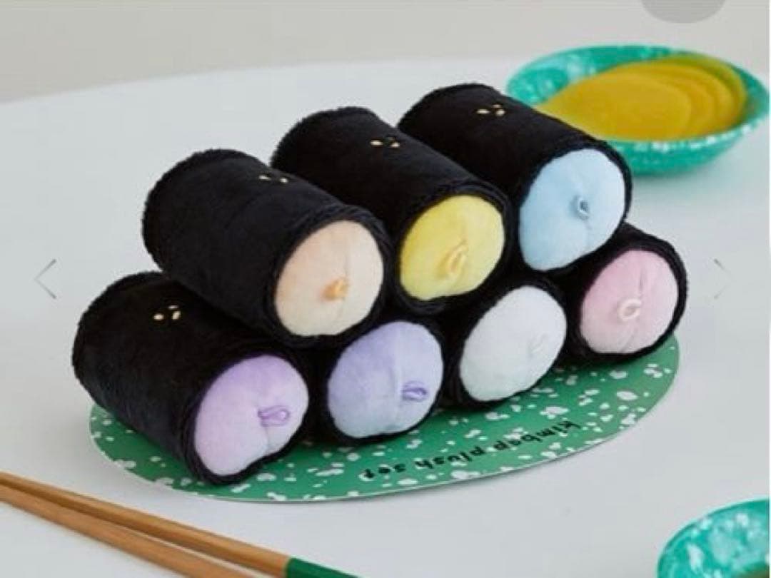 【現品限り】minini キンパぬいぐるみセット(韓国屋台グルメ) BT21