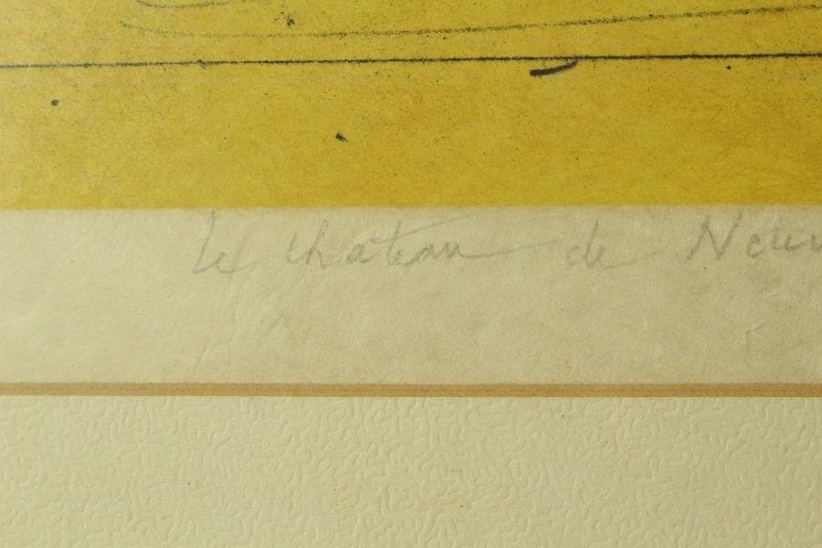 ジャン・カルズー リトグラフ 47/75 風景 額装 真作保証(K-YC709)