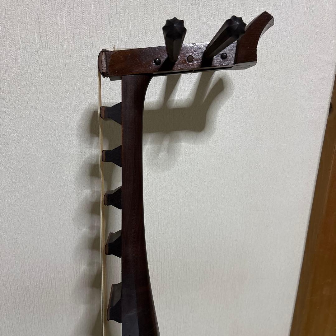 筑前琵琶　五弦　五柱　琵琶　楽器　希少　琵琶立て　弦楽器　琵琶台　民族楽器　5弦