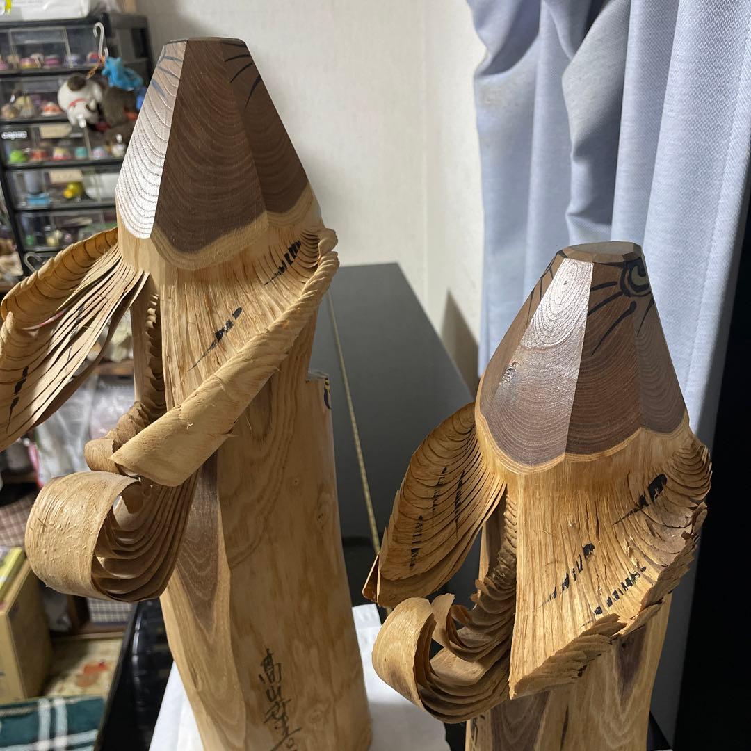 郷土玩具　山形　米沢　笹野一刀彫　お鷹ぽっぽ　おたかぽっぽ　民芸　木彫り