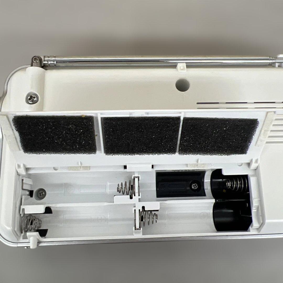 602246 ソニー XDR-55TV ホワイト FM/AM/ワンセグTVラジオ