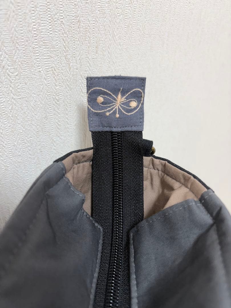ヴ*ガ様 ミナペルホネン＊パッチギャザポケファスナートートLL✂️ハンドメイド