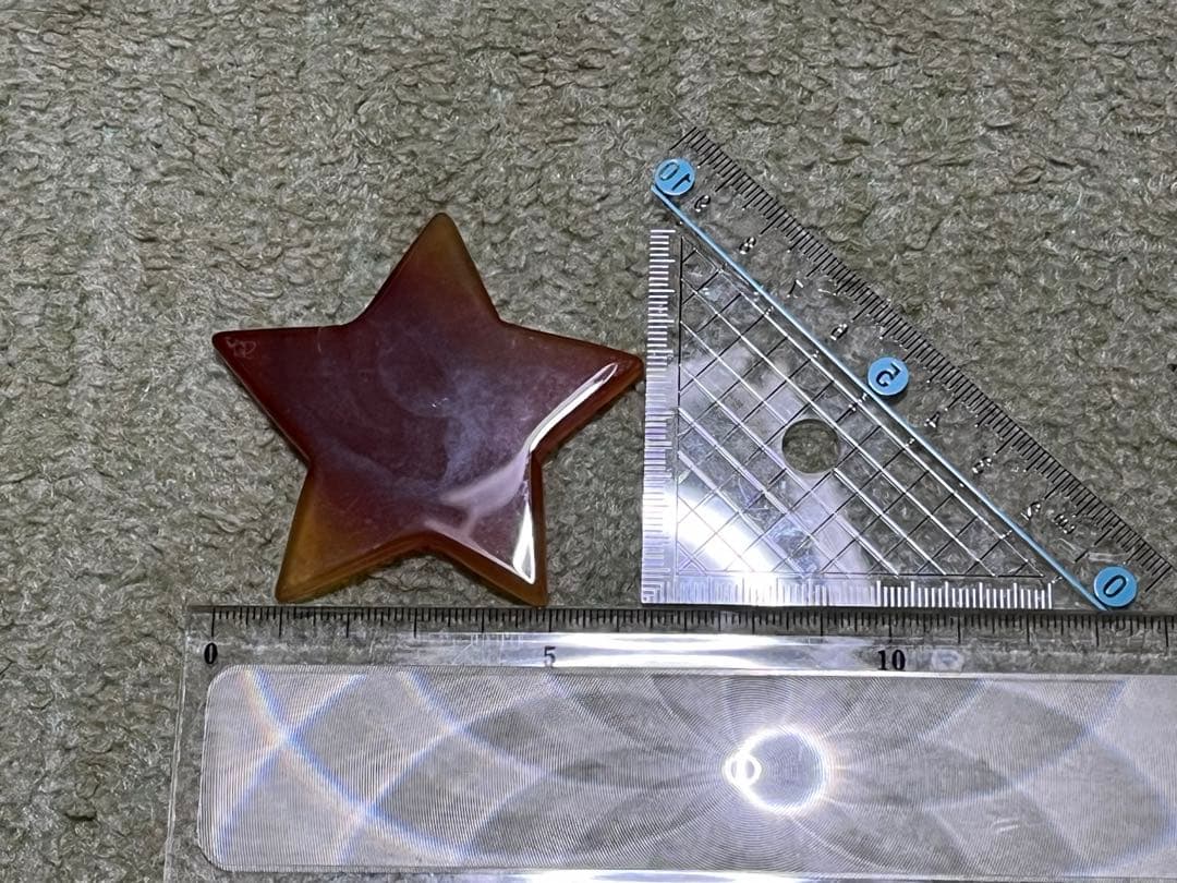 星と月の天然石メノウのチャーム7個セット