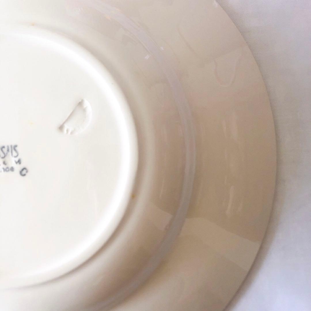 クレイユエモントロー HBCM スーププレート　B フランスアンティーク食器