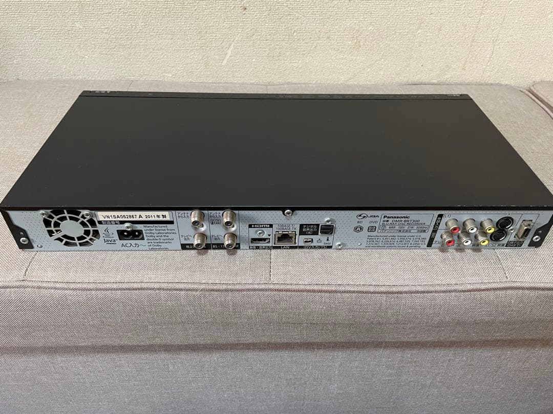 PanasonicDMR-BRT300 ブルーレイディーガ　動作確認済