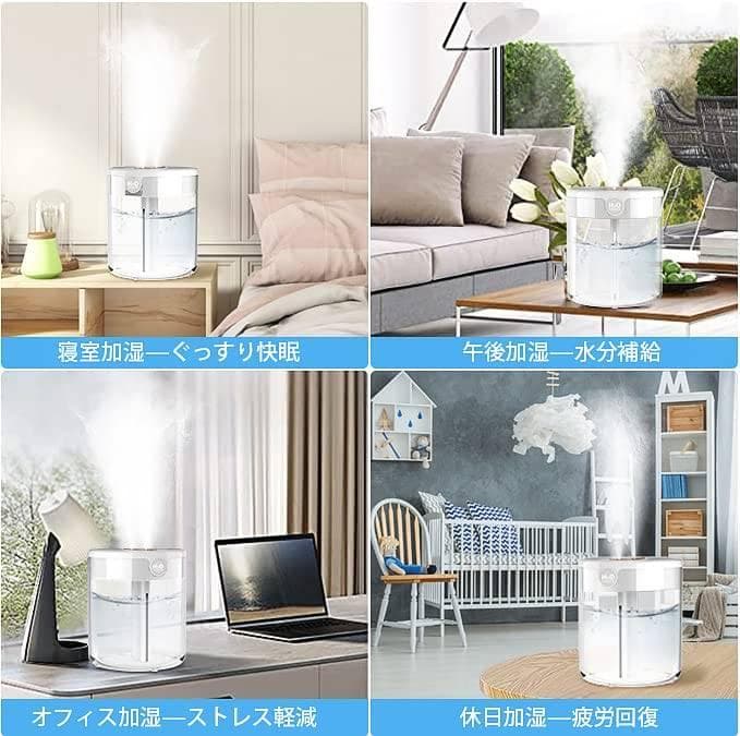 4段階調整可能な卓上サイズ空気清浄機 HEPAフィルター