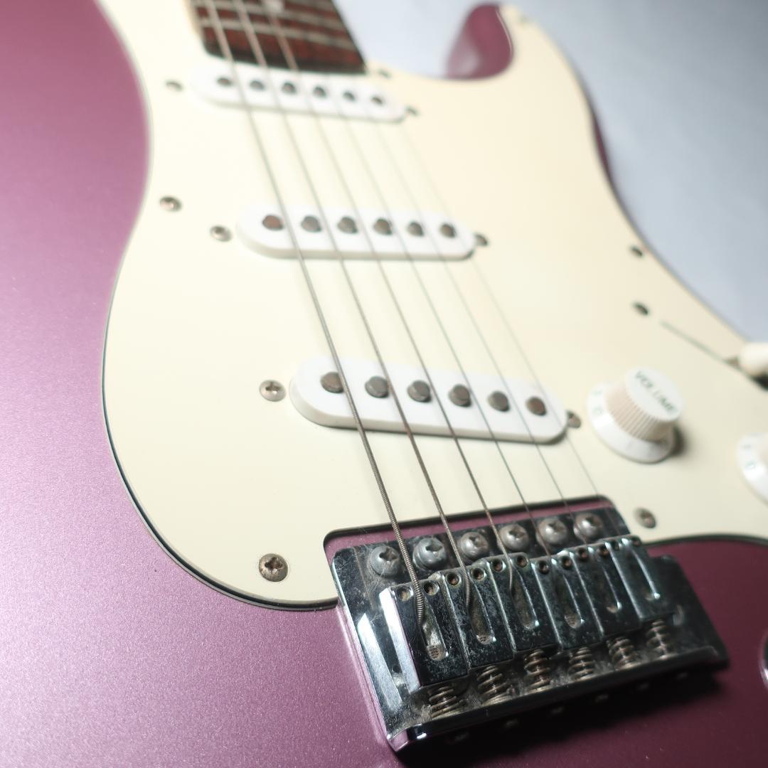 FERNANDES ストラト エレキギター 純正ケース付 バーガンディミスト