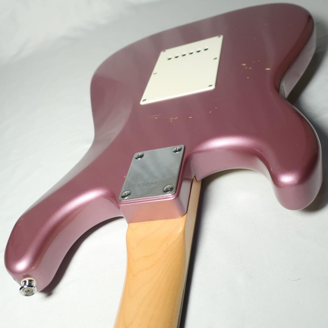 FERNANDES ストラト エレキギター 純正ケース付 バーガンディミスト