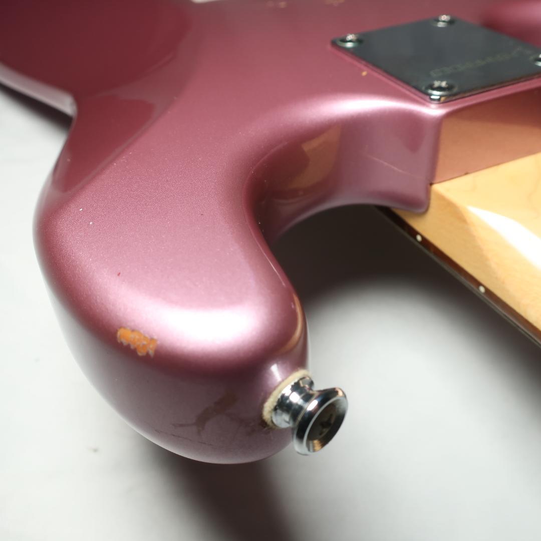 FERNANDES ストラト エレキギター 純正ケース付 バーガンディミスト