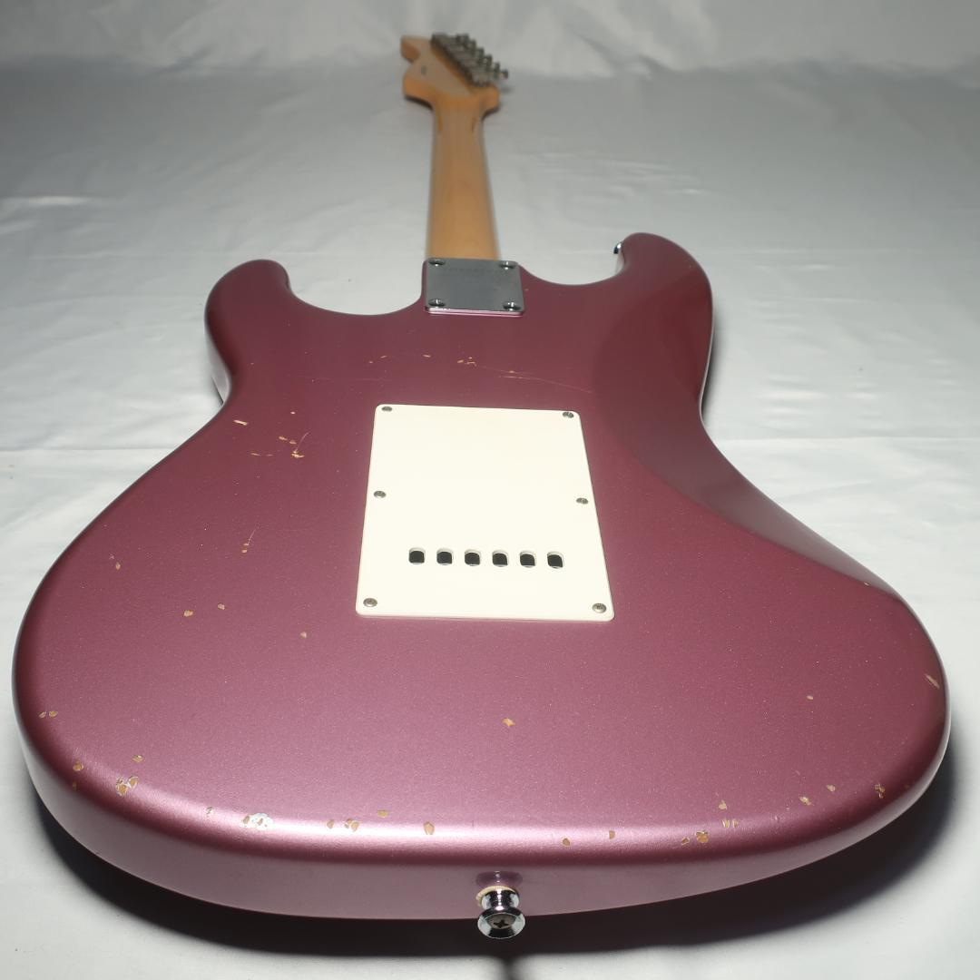 FERNANDES ストラト エレキギター 純正ケース付 バーガンディミスト