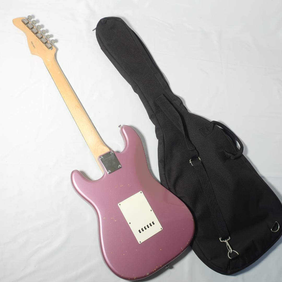FERNANDES ストラト エレキギター 純正ケース付 バーガンディミスト