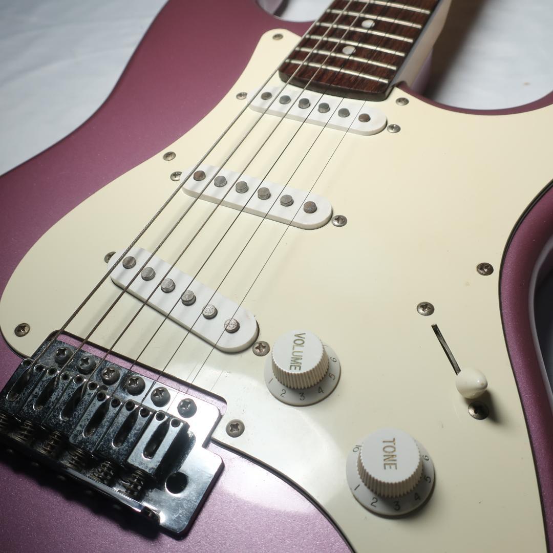 FERNANDES ストラト エレキギター 純正ケース付 バーガンディミスト