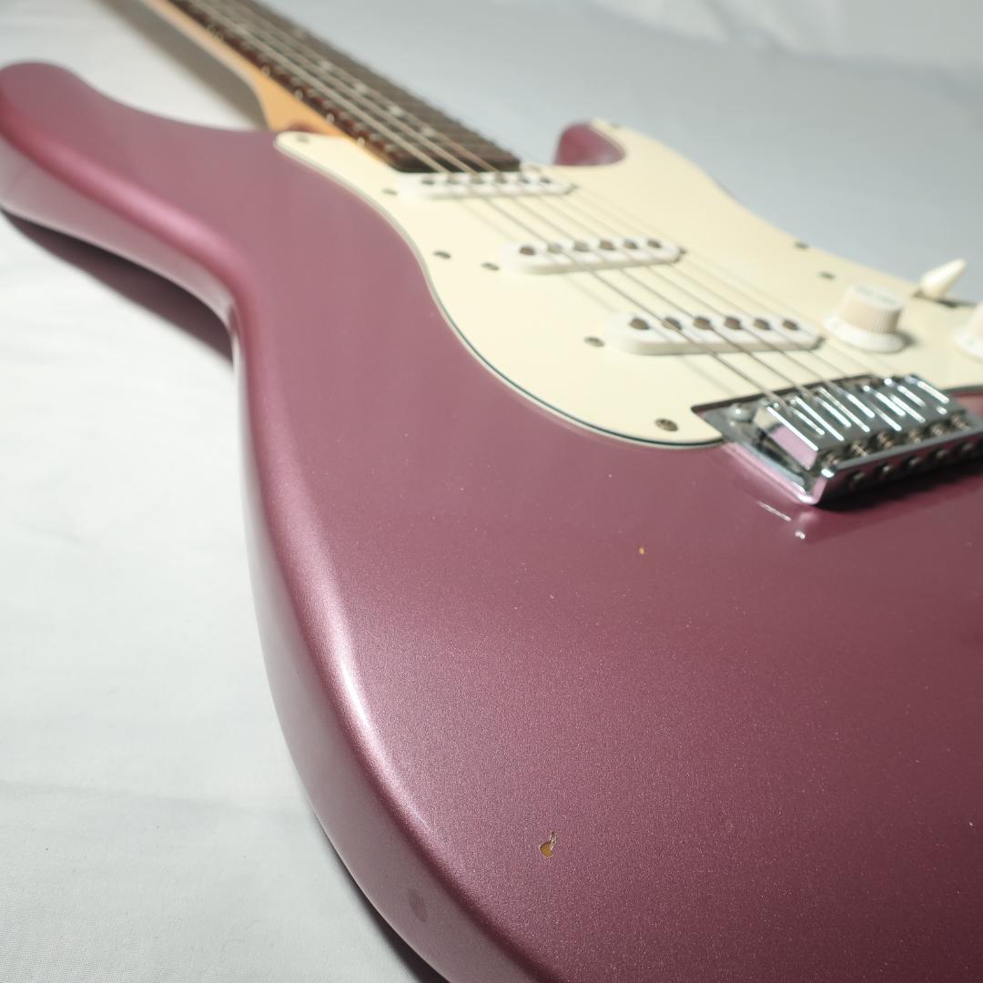 FERNANDES ストラト エレキギター 純正ケース付 バーガンディミスト