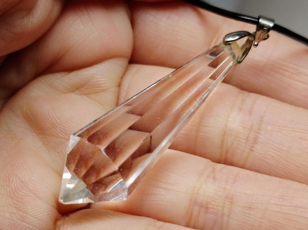 S-71 水晶 ネックレス アクセサリー クォーツ 原石 自然石 誕生石 宝石
