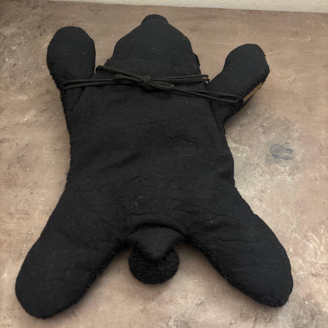 くったり　くまさん　バスケットカバー　黒　ブラック　作家