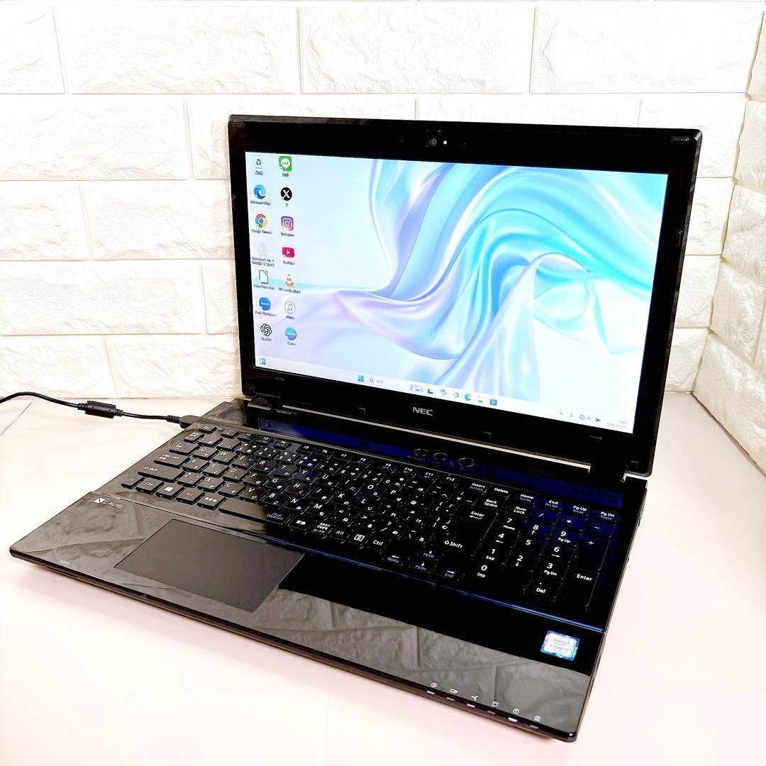 快適動作SSD✨メモリ8GB フルHD カメラ 第7世代 ノートパソコン NEC