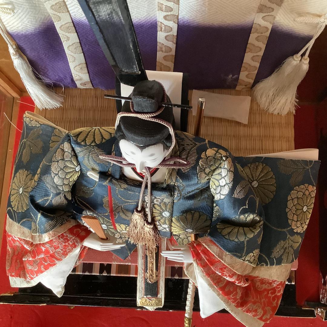 手造り雛人形　竹原文楽 創始者 洞奥一郎作 平安朝の気品と皇室ゆかり