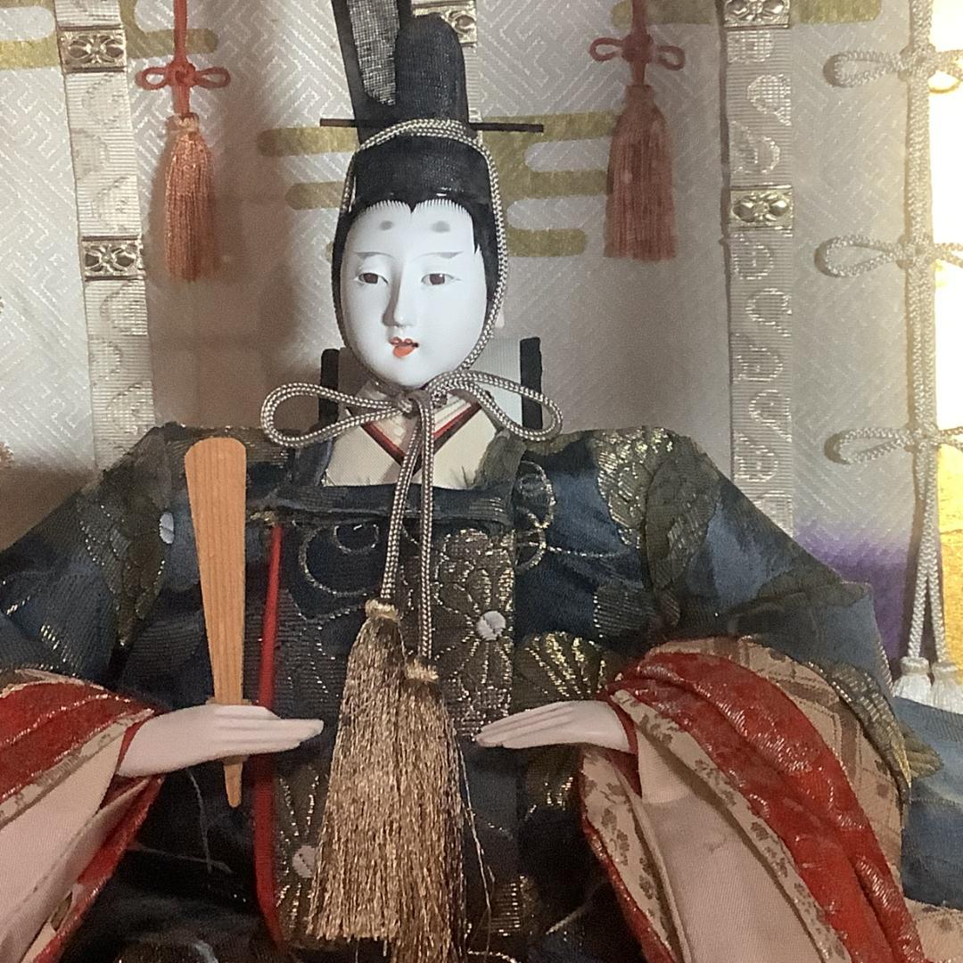 手造り雛人形　竹原文楽 創始者 洞奥一郎作 平安朝の気品と皇室ゆかり