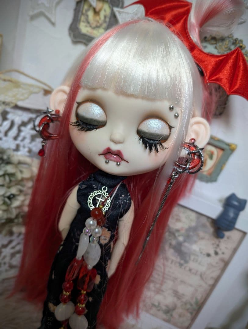 にゃん❁︎アイシードール ホームステイ❁︎bat red❁︎